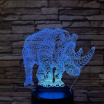 Orrszarvú 3D led lámpa