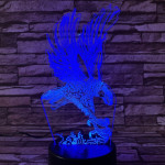 Sas leszáll 7 színű 3D led lámpa