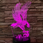 Sas leszáll 7 színű 3D led lámpa