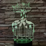 Zsiráfok 3D led lámpa