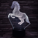 Ágaskodó Ló 3D led lámpa