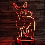 Csivava 7 színű 3D led lámpa