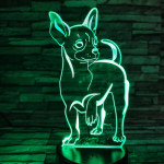 Csivava 7 színű 3D led lámpa