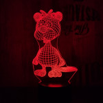 Hód 7 színű 3D led lámpa