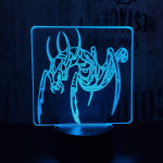 Hangya 7 színű 3D led lámpa