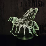 Darázs 7 színű 3D led lámpa