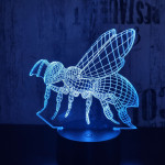 Darázs 7 színű 3D led lámpa