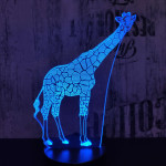 Zsiráf 2 3D led lámpa