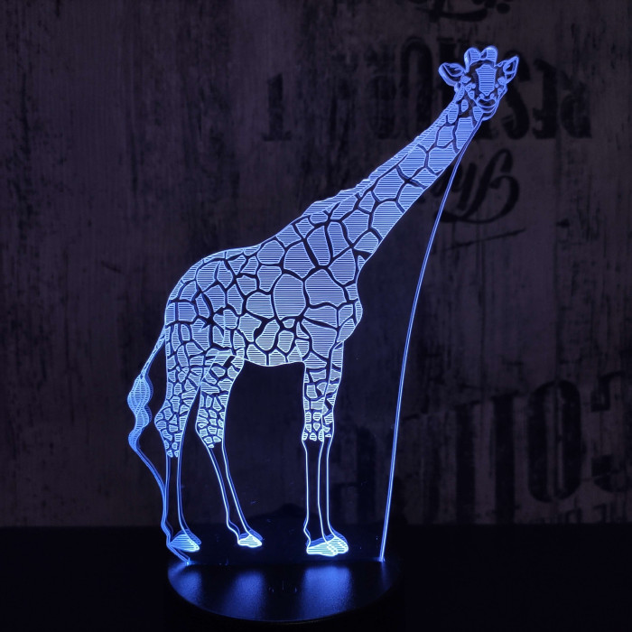 Zsiráf 2 3D led lámpa
