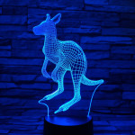 Kenguru 7 színű 3D led lámpa