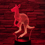 Kenguru 7 színű 3D led lámpa