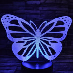 Pillangó repül 7 színű 3D led lámpa