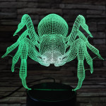 Pók a rém  7 színű  3D led lámpa