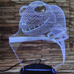 Kaméleon 7 színű 3D led lámpa