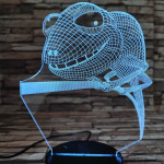Kaméleon 7 színű 3D led lámpa