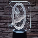 Kolibri 7 színű  3D led lámpa