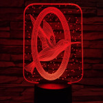 Kolibri 7 színű  3D led lámpa