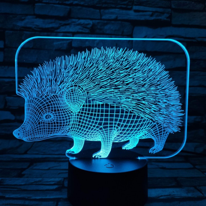 Süni 2 7 szinű 3D led lámpa