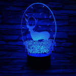 Szarvas 7 színű 3D led lámpa