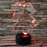 Táncoló elefánt 7 színű 3D led lámpa