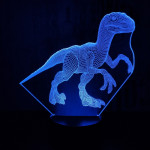 Velocitaptor 7 szinű 3 3D led lámpa