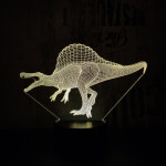 Spinosaurus 2 7 színű  3D led lámpa
