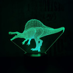 Spinosaurus 2 7 színű  3D led lámpa