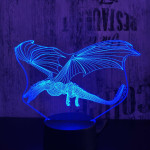 Repülő sárkány 2  7 színű 3D led lámpa