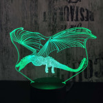 Repülő sárkány 2  7 színű 3D led lámpa