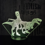 Két Raptor 7 színű 3D led lámpa