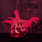 Két Raptor 7 színű 3D led lámpa