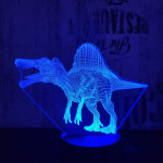Spinosaurus 7 színű 3D led lámpa