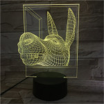 Szamár fej 7 színű 3D led lámpa
