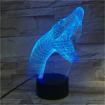 Kígyó 7 színű 3D led lámpa