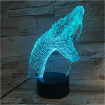 Kígyó 7 színű 3D led lámpa