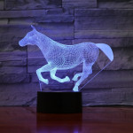 Ló 3D led lámpa