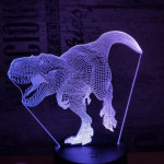 T Rex 7 színű 3D led lámpa