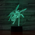 Pók 1  7 színű  3D led lámpa