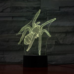 Pók 1  7 színű  3D led lámpa