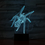 Pók 1  7 színű  3D led lámpa