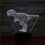 T-Rex 7 színű 3D led lámpa