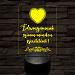 Édesanyámnak 7 színű 3D led lámpa