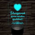 Édesanyámnak 7 színű 3D led lámpa