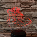 Bobcat markoló 7 színű 3D led lámpa