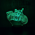 Motor 3  7 színű 3D led lámpa