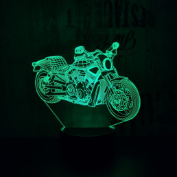Motor 3  7 színű 3D led lámpa