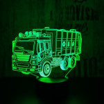 Kukásautó 7 színű 3D led lámpa