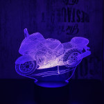 Motorkerékpár  7 színű  3D led lámpa