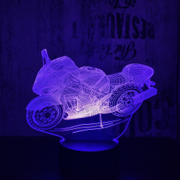 Motorkerékpár  7 színű  3D led lámpa