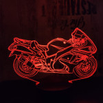 Motor 4  7 színű 3D led lámpa
